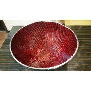 Red Metal Bowl